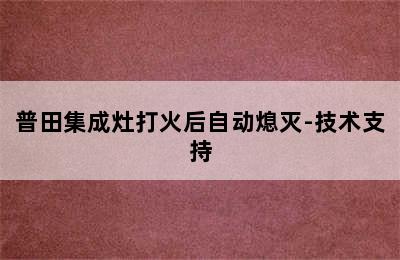 普田集成灶打火后自动熄灭-技术支持