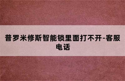 普罗米修斯智能锁里面打不开-客服电话