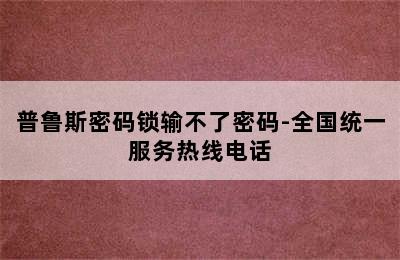 普鲁斯密码锁输不了密码-全国统一服务热线电话