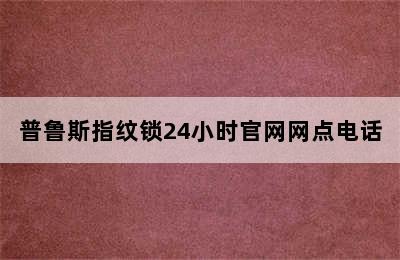 普鲁斯指纹锁24小时官网网点电话