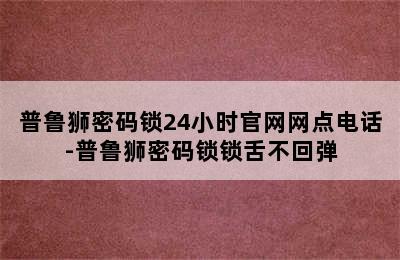 普鲁狮密码锁24小时官网网点电话-普鲁狮密码锁锁舌不回弹