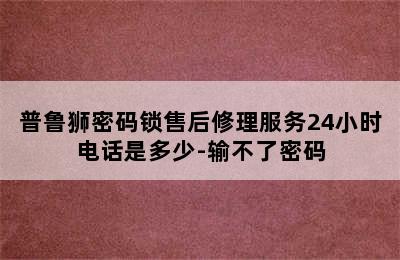 普鲁狮密码锁售后修理服务24小时电话是多少-输不了密码