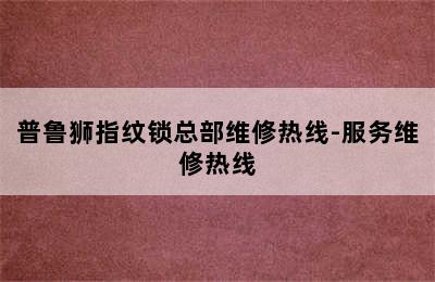 普鲁狮指纹锁总部维修热线-服务维修热线