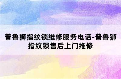 普鲁狮指纹锁维修服务电话-普鲁狮指纹锁售后上门维修