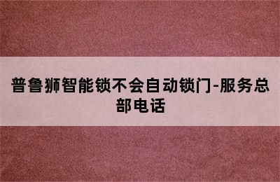 普鲁狮智能锁不会自动锁门-服务总部电话