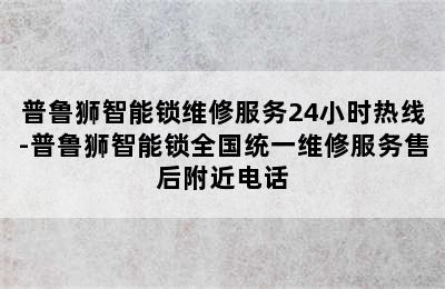 普鲁狮智能锁维修服务24小时热线-普鲁狮智能锁全国统一维修服务售后附近电话