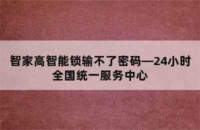 智家高智能锁输不了密码—24小时全国统一服务中心