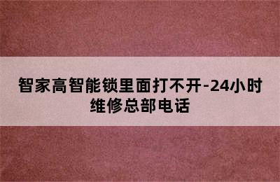 智家高智能锁里面打不开-24小时维修总部电话