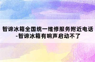 智谛冰箱全国统一维修服务附近电话-智谛冰箱有响声启动不了