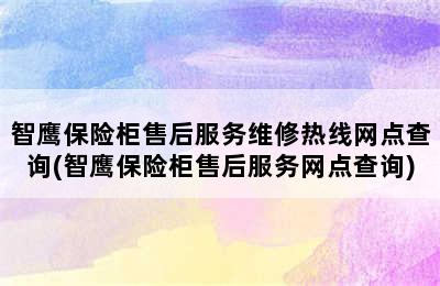 智鹰保险柜售后服务维修热线网点查询(智鹰保险柜售后服务网点查询)