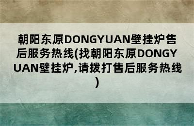 朝阳东原DONGYUAN壁挂炉售后服务热线(找朝阳东原DONGYUAN壁挂炉,请拨打售后服务热线)