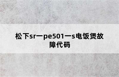 松下sr一pe501一s电饭煲故障代码