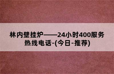 林内壁挂炉——24小时400服务热线电话-(今日-推荐)