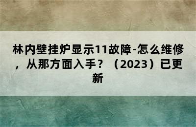 林内壁挂炉显示11故障-怎么维修，从那方面入手？（2023）已更新