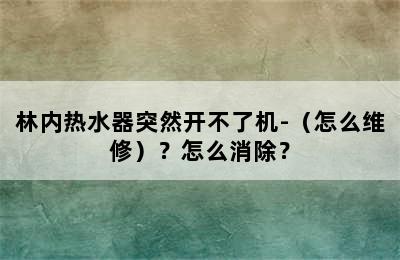 林内热水器突然开不了机-（怎么维修）？怎么消除？