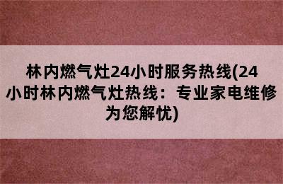 林内燃气灶24小时服务热线(24小时林内燃气灶热线：专业家电维修为您解忧)