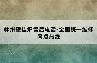 林州壁挂炉售后电话-全国统一维修网点热线