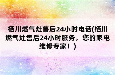 栖川燃气灶售后24小时电话(栖川燃气灶售后24小时服务，您的家电维修专家！)