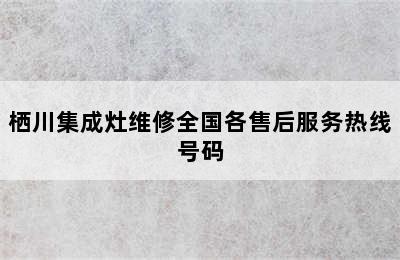 栖川集成灶维修全国各售后服务热线号码