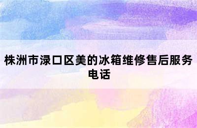 株洲市渌口区美的冰箱维修售后服务电话