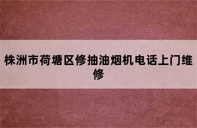 株洲市荷塘区修抽油烟机电话上门维修