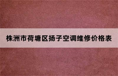 株洲市荷塘区扬子空调维修价格表