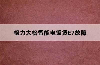 格力大松智能电饭煲E7故障