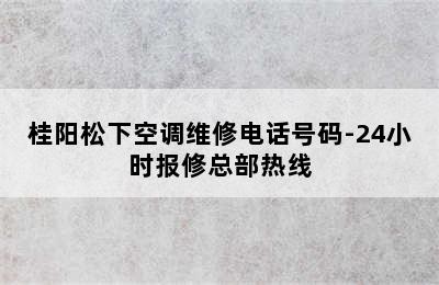 桂阳松下空调维修电话号码-24小时报修总部热线