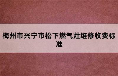 梅州市兴宁市松下燃气灶维修收费标准