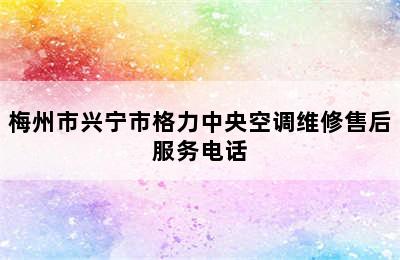 梅州市兴宁市格力中央空调维修售后服务电话