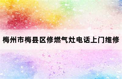 梅州市梅县区修燃气灶电话上门维修