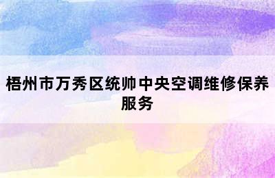 梧州市万秀区统帅中央空调维修保养服务