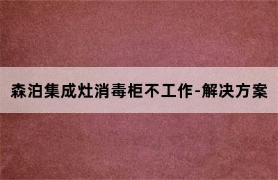 森泊集成灶消毒柜不工作-解决方案