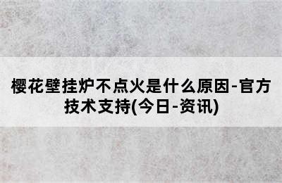 樱花壁挂炉不点火是什么原因-官方技术支持(今日-资讯)