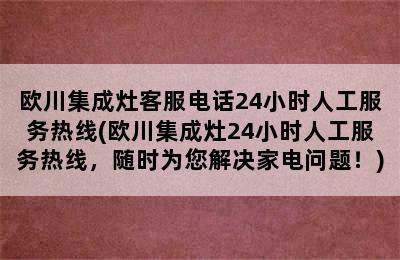 欧川集成灶客服电话24小时人工服务热线(欧川集成灶24小时人工服务热线，随时为您解决家电问题！)