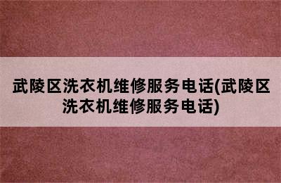 武陵区洗衣机维修服务电话(武陵区洗衣机维修服务电话)