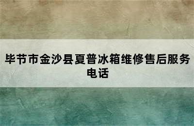 毕节市金沙县夏普冰箱维修售后服务电话