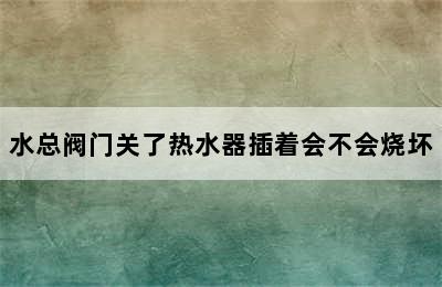 水总阀门关了热水器插着会不会烧坏