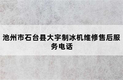 池州市石台县大宇制冰机维修售后服务电话