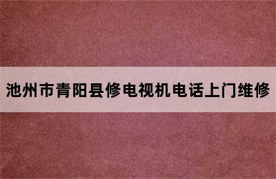 池州市青阳县修电视机电话上门维修