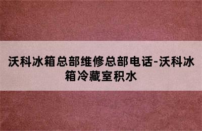 沃科冰箱总部维修总部电话-沃科冰箱冷藏室积水