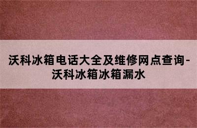 沃科冰箱电话大全及维修网点查询-沃科冰箱冰箱漏水