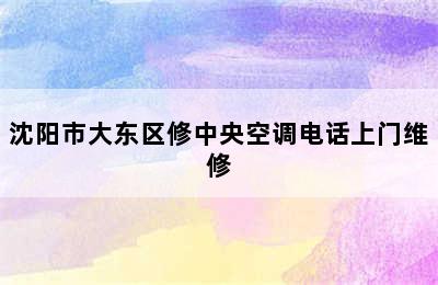 沈阳市大东区修中央空调电话上门维修