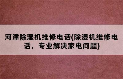 河津除湿机维修电话(除湿机维修电话，专业解决家电问题)