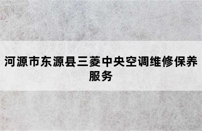 河源市东源县三菱中央空调维修保养服务