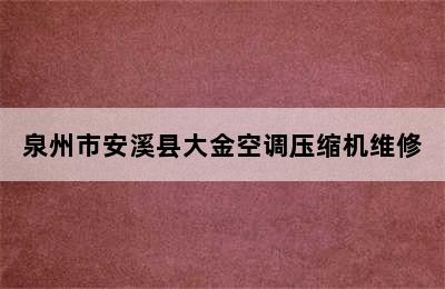 泉州市安溪县大金空调压缩机维修