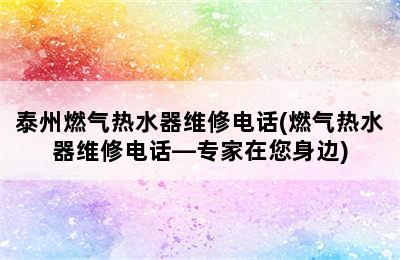 泰州燃气热水器维修电话(燃气热水器维修电话—专家在您身边)