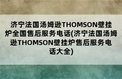 济宁法国汤姆逊THOMSON壁挂炉全国售后服务电话(济宁法国汤姆逊THOMSON壁挂炉售后服务电话大全)