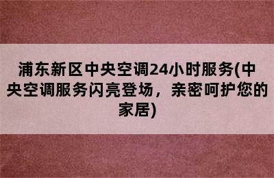 浦东新区中央空调24小时服务(中央空调服务闪亮登场，亲密呵护您的家居)