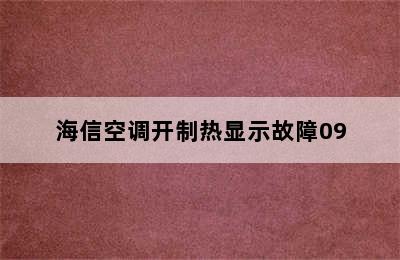 海信空调开制热显示故障09